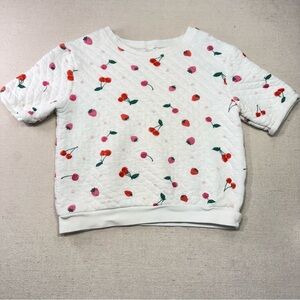 Carter’s Cherry Print Quilted Girls Shirt - Size 8/8A
